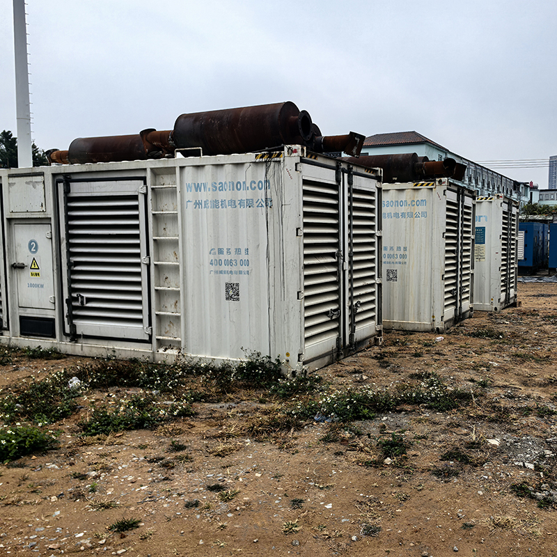 两台500KW玉柴840发电机组出售+并网控制+无锡斯坦福电机+全铜水箱-2019年出厂