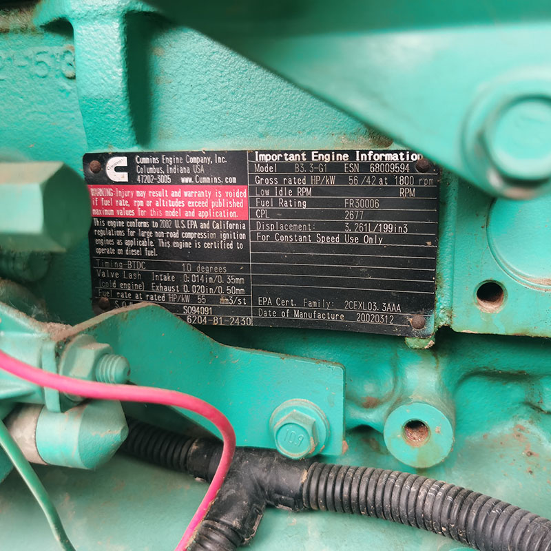 30KW原装进口康明斯二手发电机组销售-2002年出厂