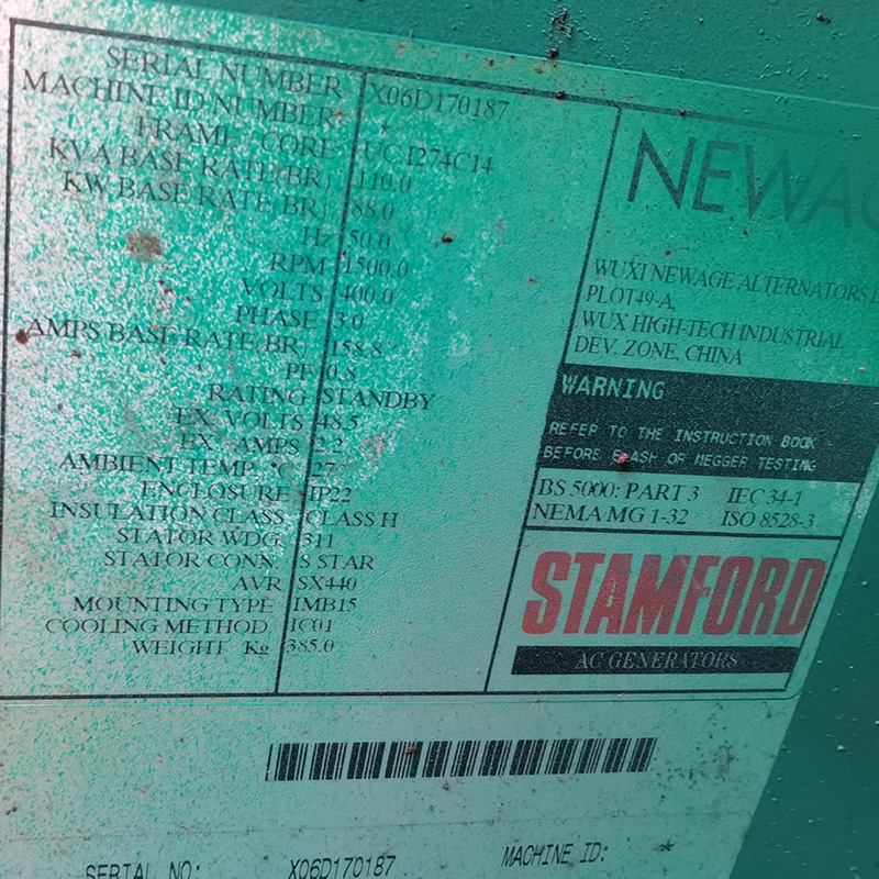 88KW美国康明斯静音款二手发电机组出售-2004年出厂