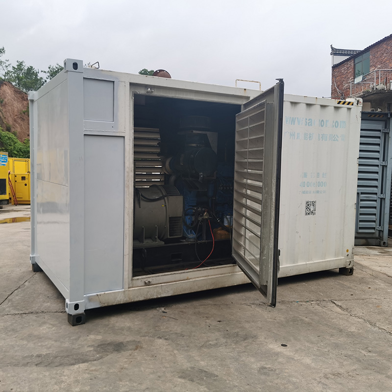 500KW玉柴二手静音款发电机组销售+并网控制+无锡斯坦福电机+全铜水箱-2019年出厂