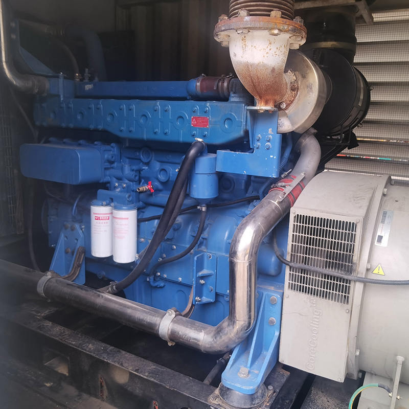 500KW玉柴二手静音款发电机组销售+并网控制+无锡斯坦福电机+全铜水箱-2019年出厂